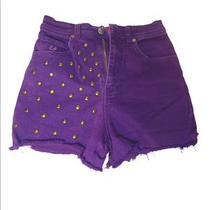 Custom Vintage High Waist denim shorts